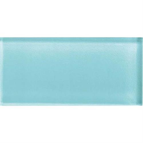 Color Appeal in Fountain Blue 3x6 Glass Tile