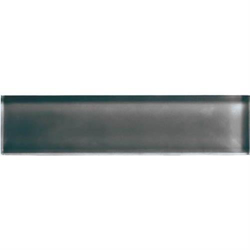 Color Appeal in Charcoal Gray 2x8 Glass Tile
